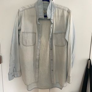 Madewell distressed button down shirt